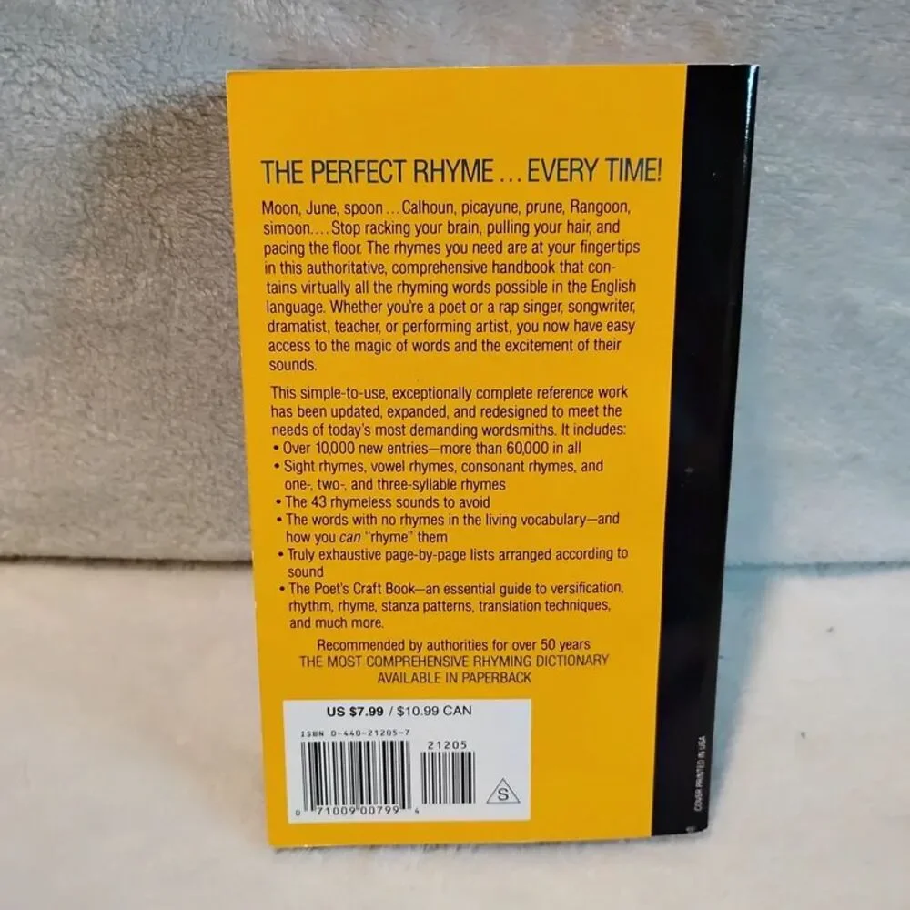 The Complete Rhyming Dictionary paperback